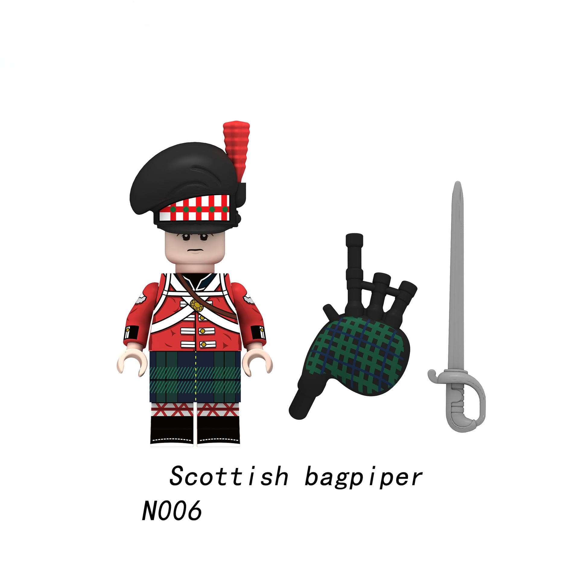Napoleonic Wars British Soldier Action Figures Building Blocks Educational Mini Toys Christmas Gift N001 N002 N003 N006