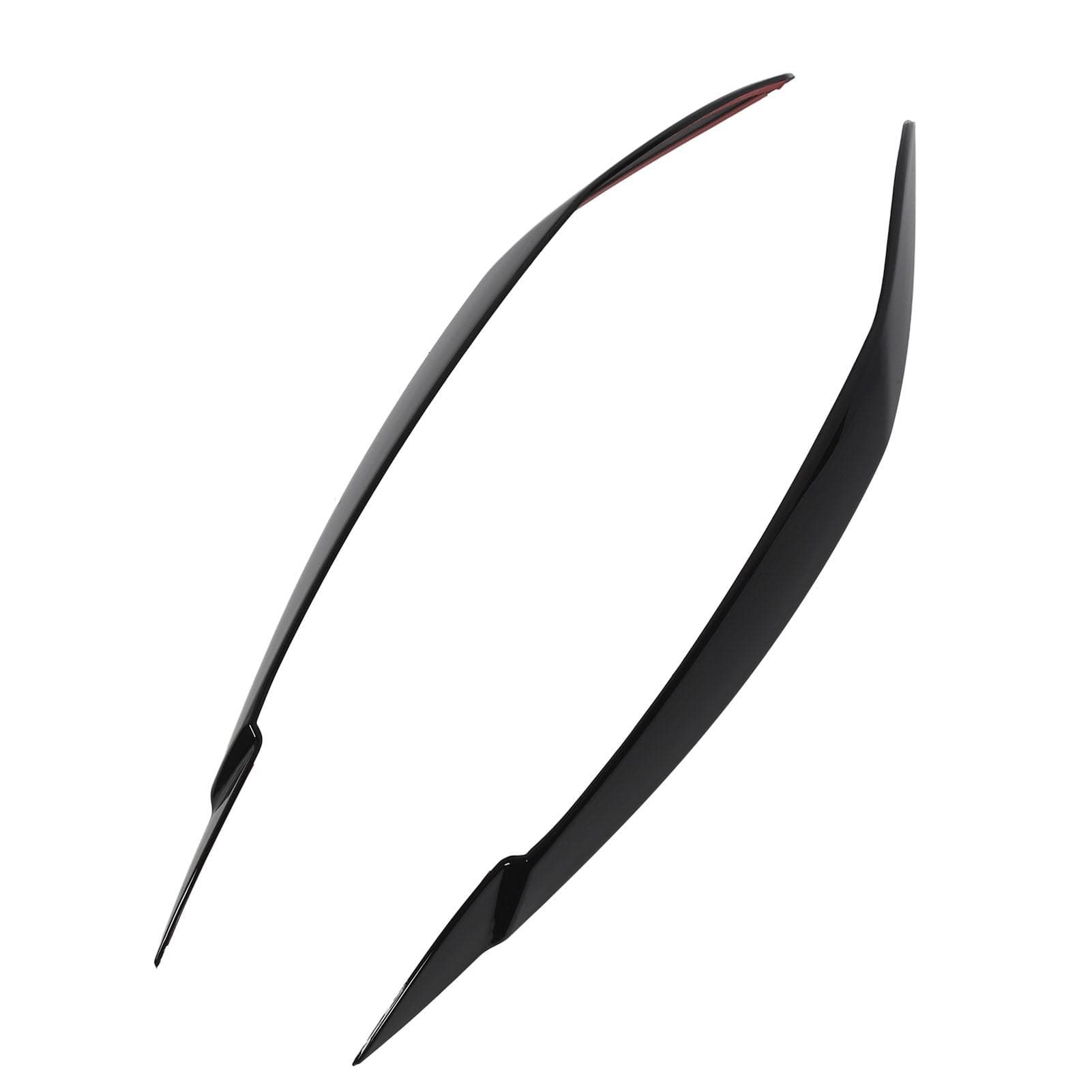 1 Pair Headlight Eyebrow Left Right Fade Proof Front Headlight Eyelid Trim for X5 E70 2008 to 2013 black