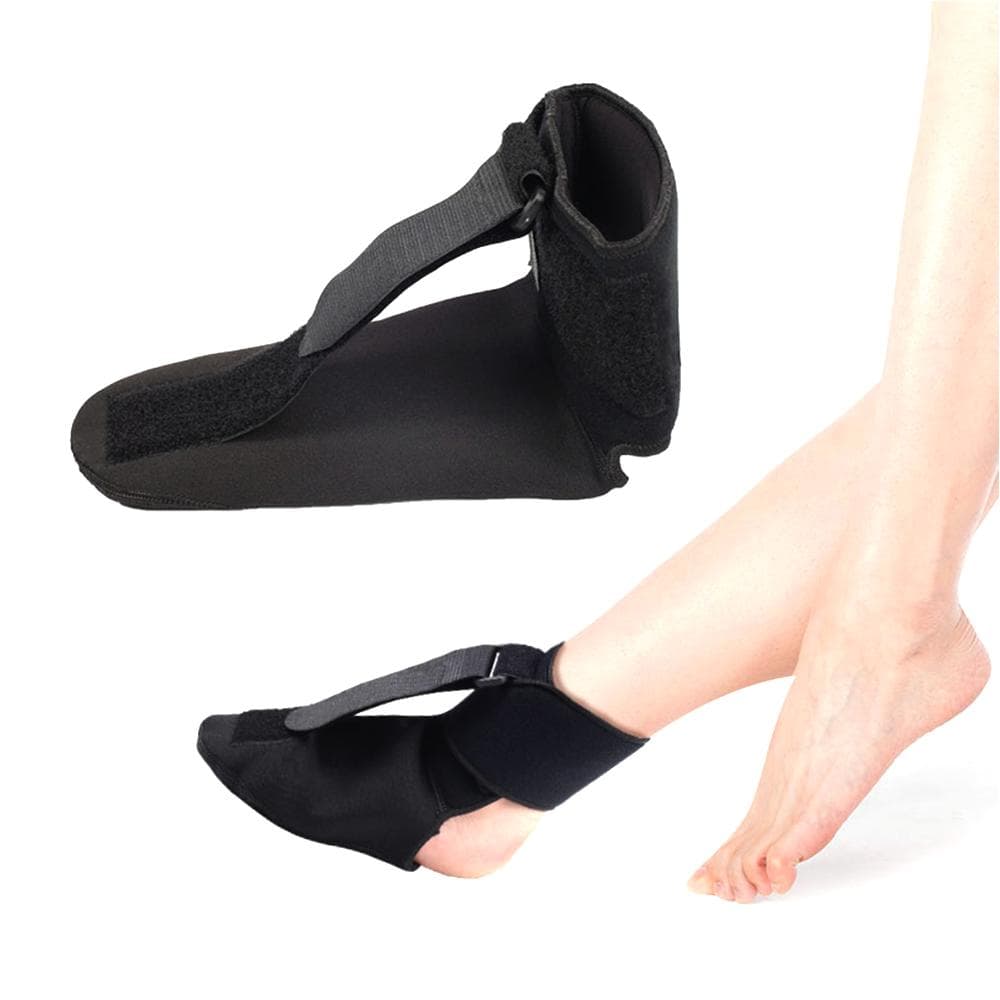 1Pcs Plantar Fasciitis Night Splint Sock Support Dorsal Drop Foot Brace Soft Stretching Boot Splints for Feet, Sleep, Braces L