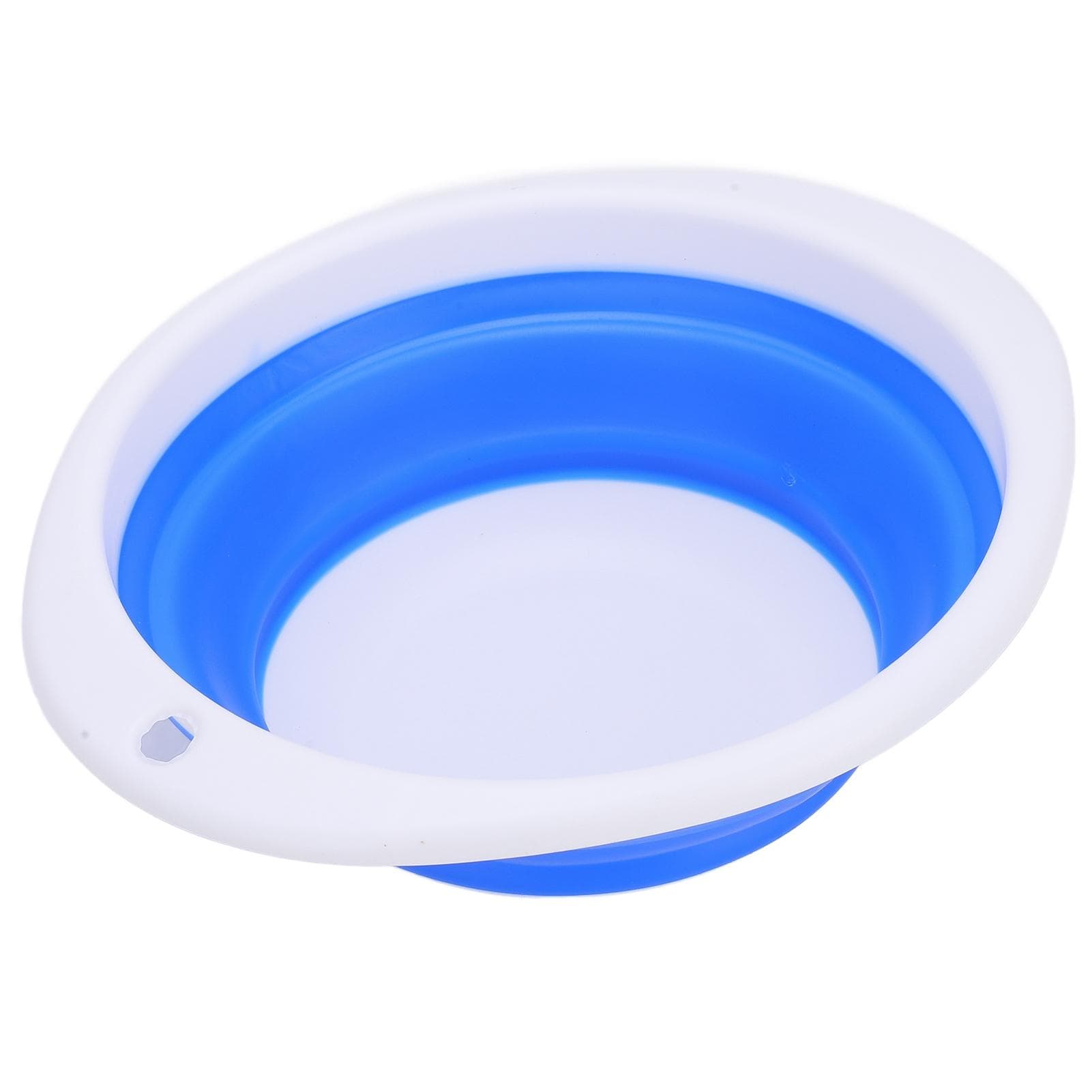 Folding Basin Portable Multifunctional Plastic Rubber Vegetable Washing Bucket for Travel23x20x7cm