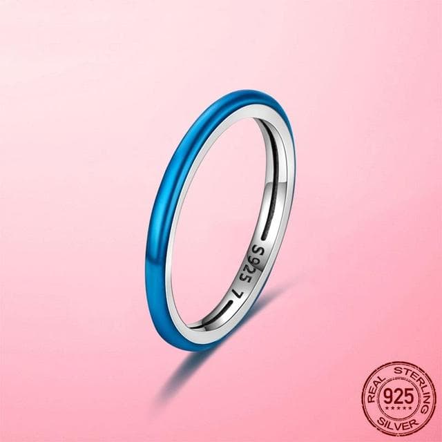 Female Ring 2022 New 925 Silver Sparkling & Polished Lines Finger Ring for Women Wedding Engagement Jewelry Gift Anel 7