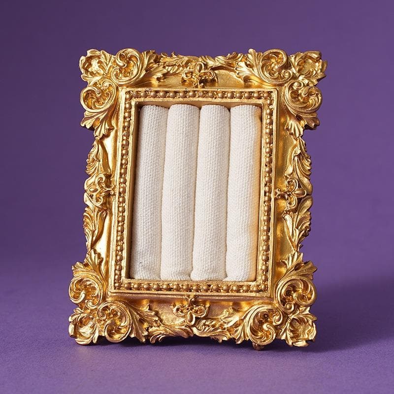 Vintage European Jewelry Display,Vintage Palace Style Ring Tray, Photo Frame Ring Holder Tray For Earrings Necklaces C-White&one-size multicolour