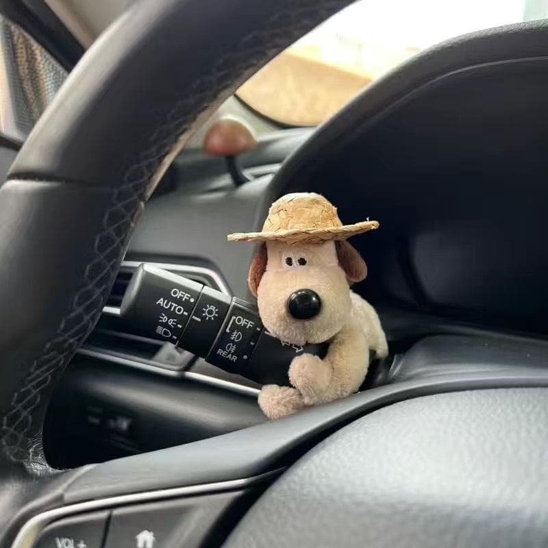 Car Decoration Dolls Pilot Pawdog Steering Lights Wiper Wye Shield Ornament Cute bowknot dog car wiper doll Interior Accessories