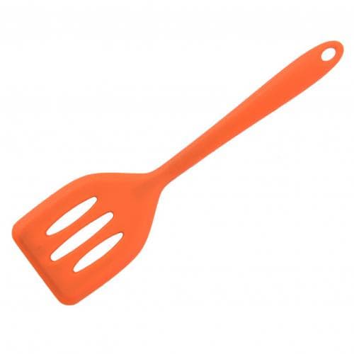 Silicone Slotted Turner Kitchen Cooking Tools Non-Stick Cooking Spatula Pancakes Frying Pan Shovel Silicone Cooking Utensils orange