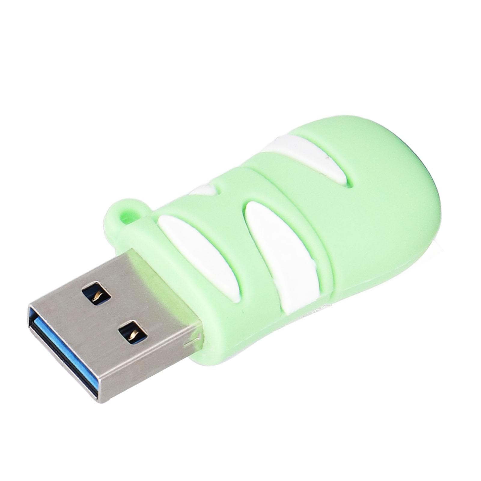 U Disk Flash Drive Type C Large Capacity High Speed USB3.0 Green Cat Claw U Disk Flash Drive 256GB 256GB