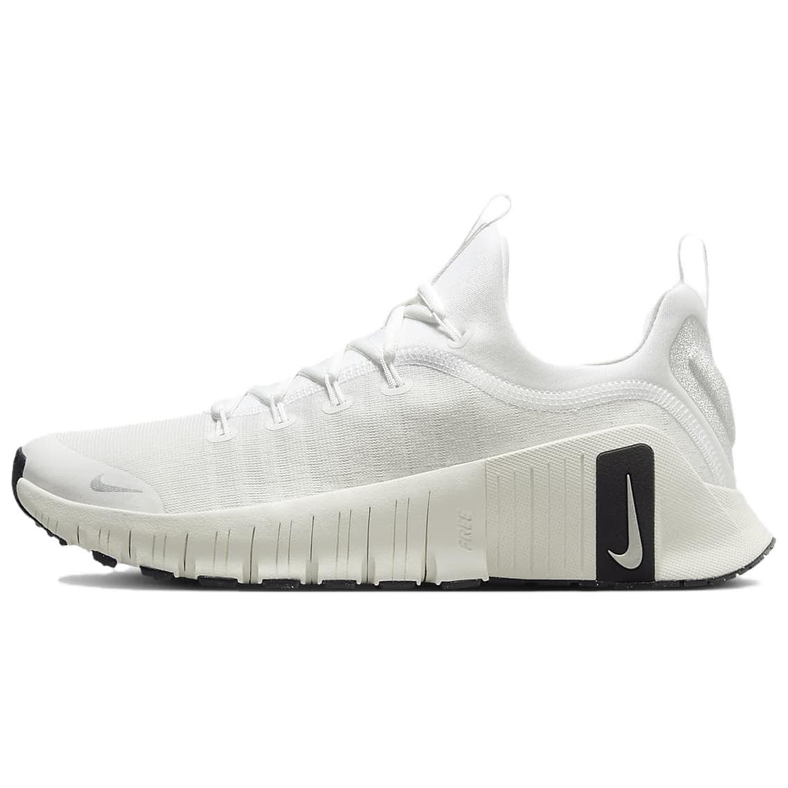 Nike Free Metcon 6 Premium Summit White Black Women Sneakers Sail Metallic-Silver FZ1695-101 38.5