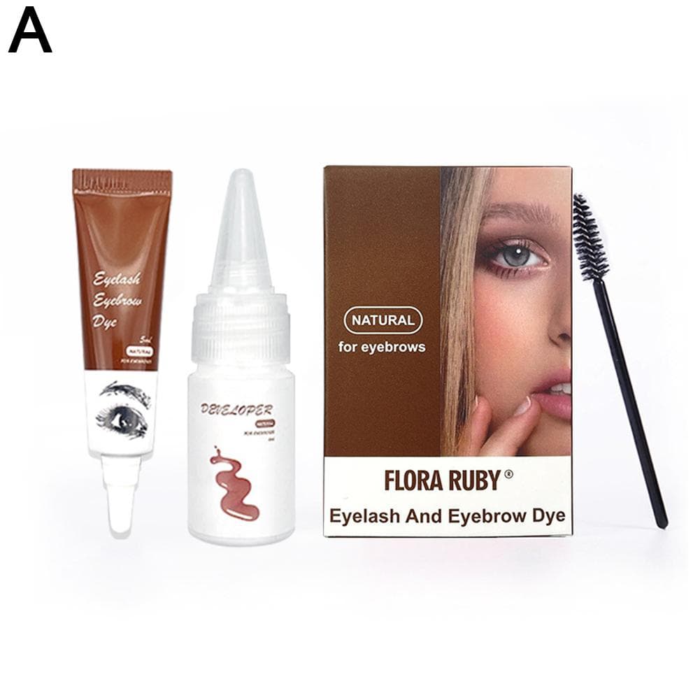 Professional Henna Eyelash Eyebrow Dye Tint 15-minute Fast Tint Easy Dye Gel Eyelash Brown Black Color Tint Kit coffee