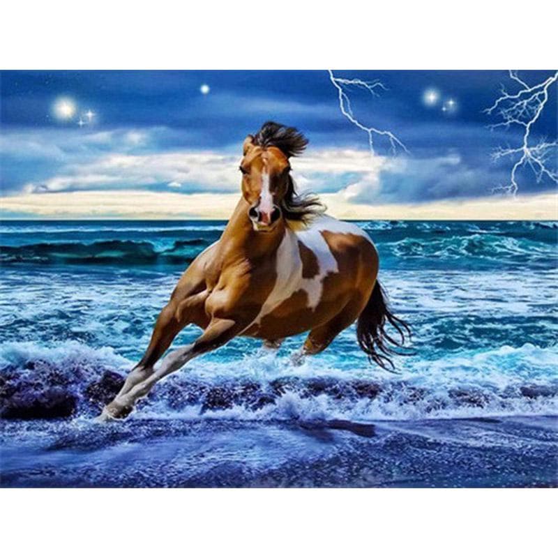 5D Diamond Painting Horse Cross Stitch Diamond Embroidery Crystal Animal Mosaic Pictures 20X30CM