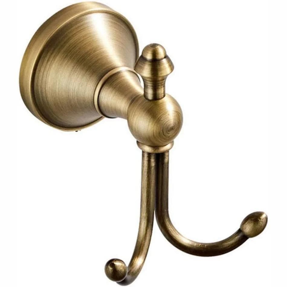 1 Pcs Hanger Hooks Bathroom Accessories Wall Hooks Vintage Towel Hook Bronze Wall Mounted Cloth Hat Bathroom Accessories