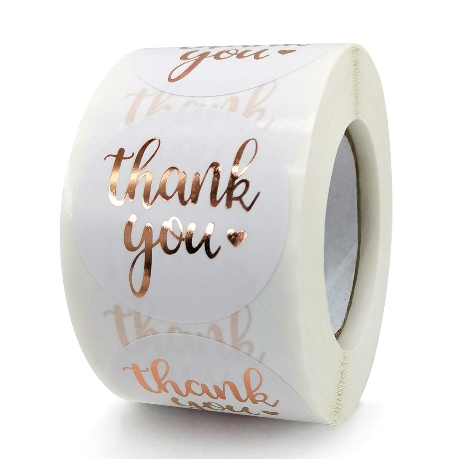 500pcs Rose Gold Foil Thank You Sticker For Small Business  Gift Seal Labels Shipping Sticker for Decoration Envelope
