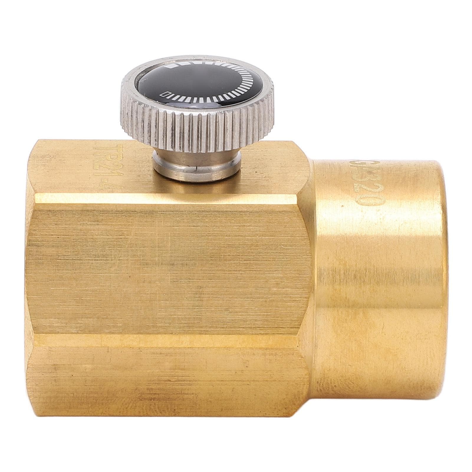 CO2 Cylinder Cartridge Adapter Household Soda Bottle Brass Refill Connector with Gasket Rings