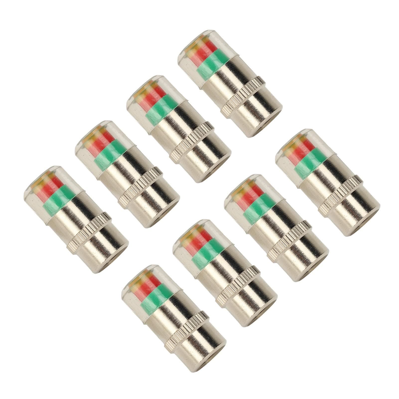 8 Pcs Car Tire Pressure Caps 35 PSI 2.4 Bar TPMS Tire Pressure Monitor Sensor Indicator 3 Color