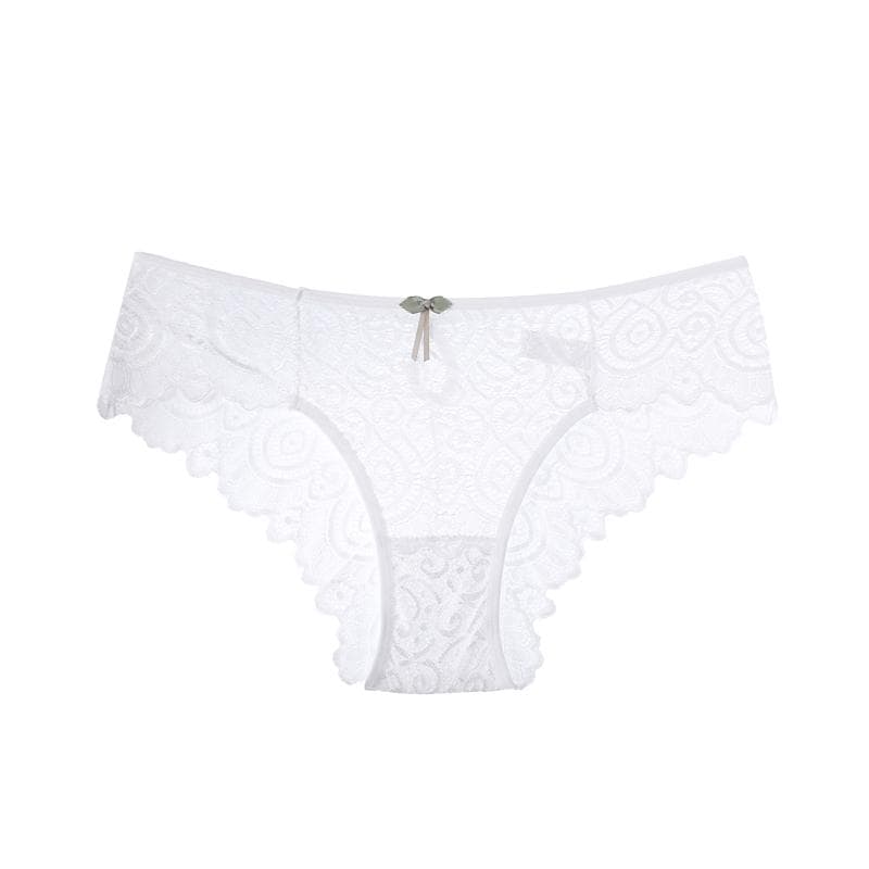 CINOON Women Sexy Lace Panties Low-Rise Temptation Lingerie Female G String Transparent Underwear Hollow Out Briefs Intimates S