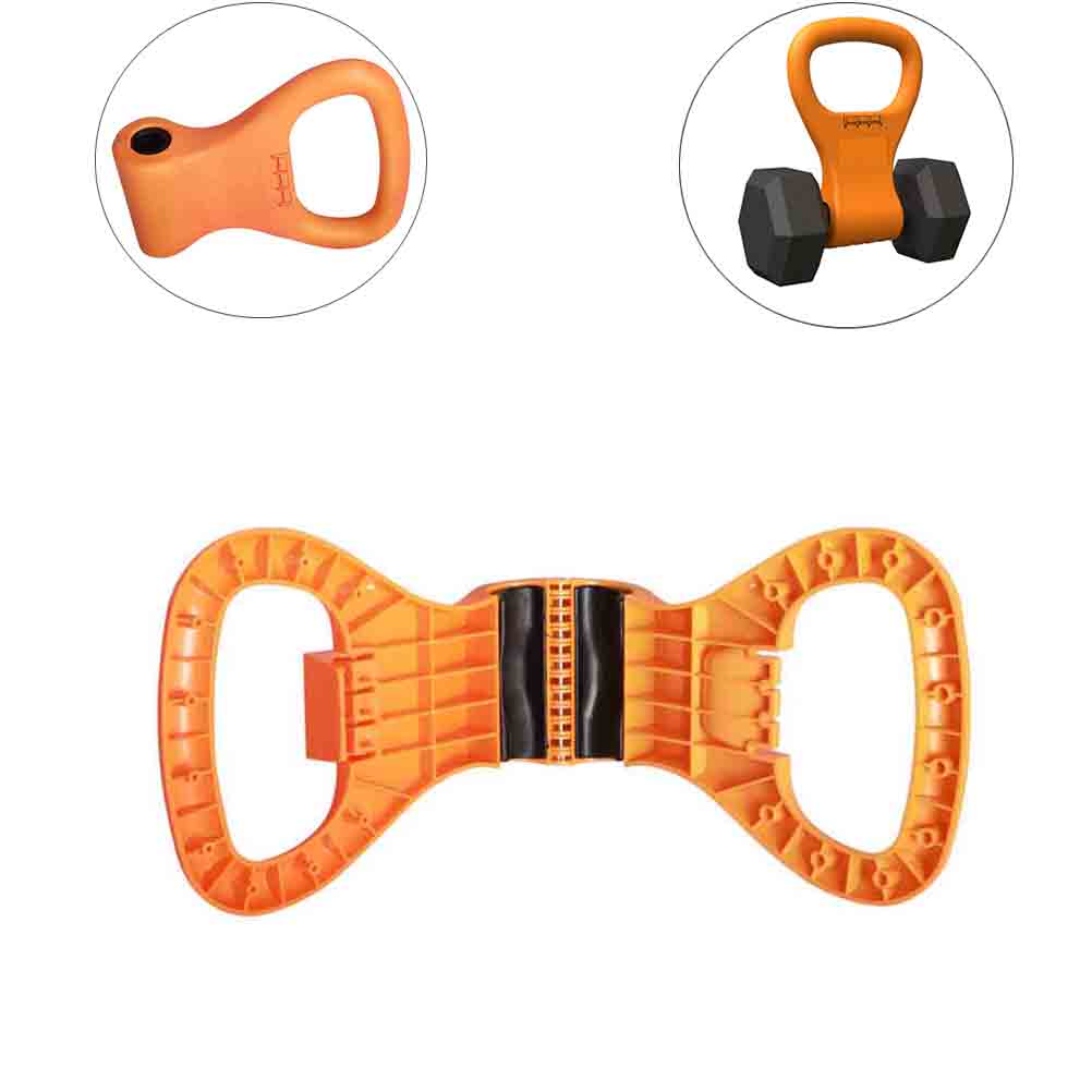 Kettlebell Adjustable Portable Weight Grip Travel Workout Equipment Clamps to Dumbell for