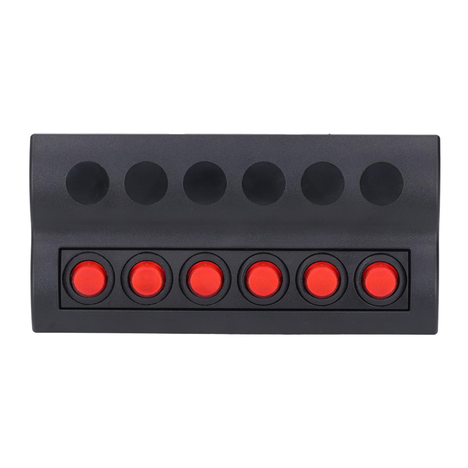 Marine Switch Panel 6 Gang Waterproof Pre Wired with Overload Protector ON OFF for RV Boat DC12V