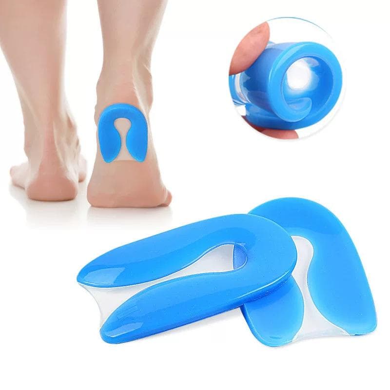 Silicone PU Gel Insoles Heel Cushion Soles Foot Heel Protectors Shoe Pad Feet Care Insert Half Insoles S
