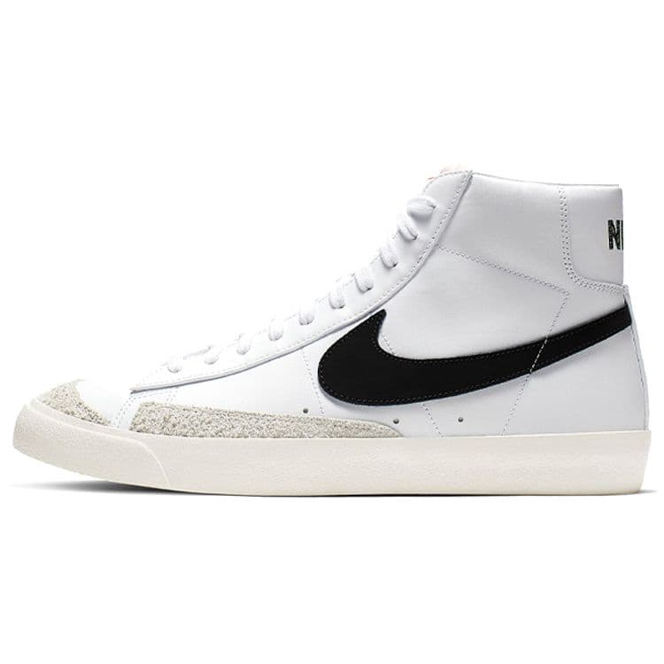 Nike Blazer Mid 77 Vintage White Black Unisex Sneakers BQ6806-100 44