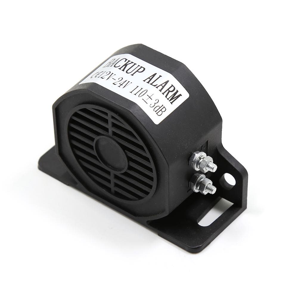 Reverse Horn Waterproof Back-up Alarm Super Loud Beeper for Car Motor-vehicle 30W 110dB 12V-80V DC black