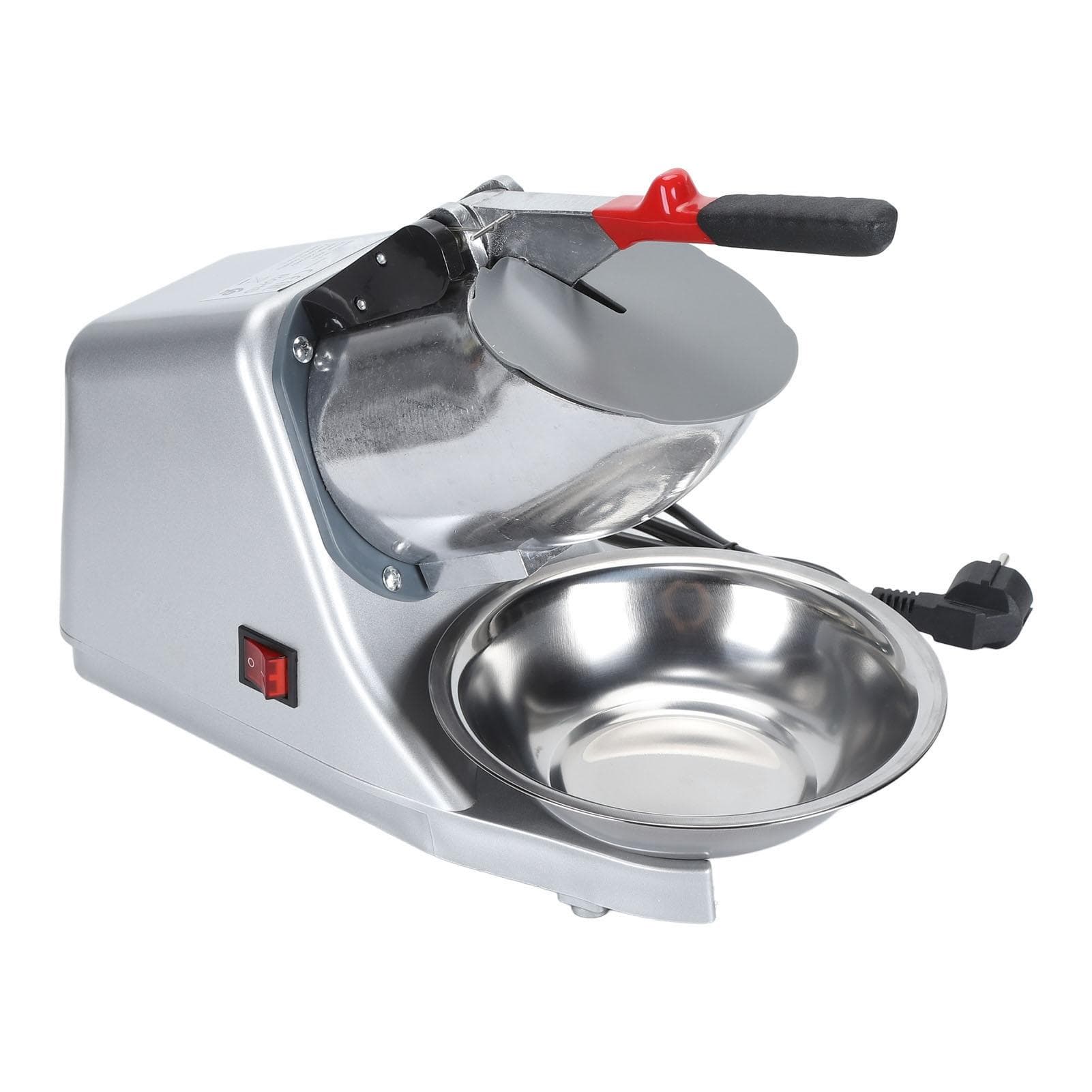 300W Electric Ice Crusher 2200r/min 65kg/h Snow Cone Maker Shaved Ice Machine Stainless Steel for L