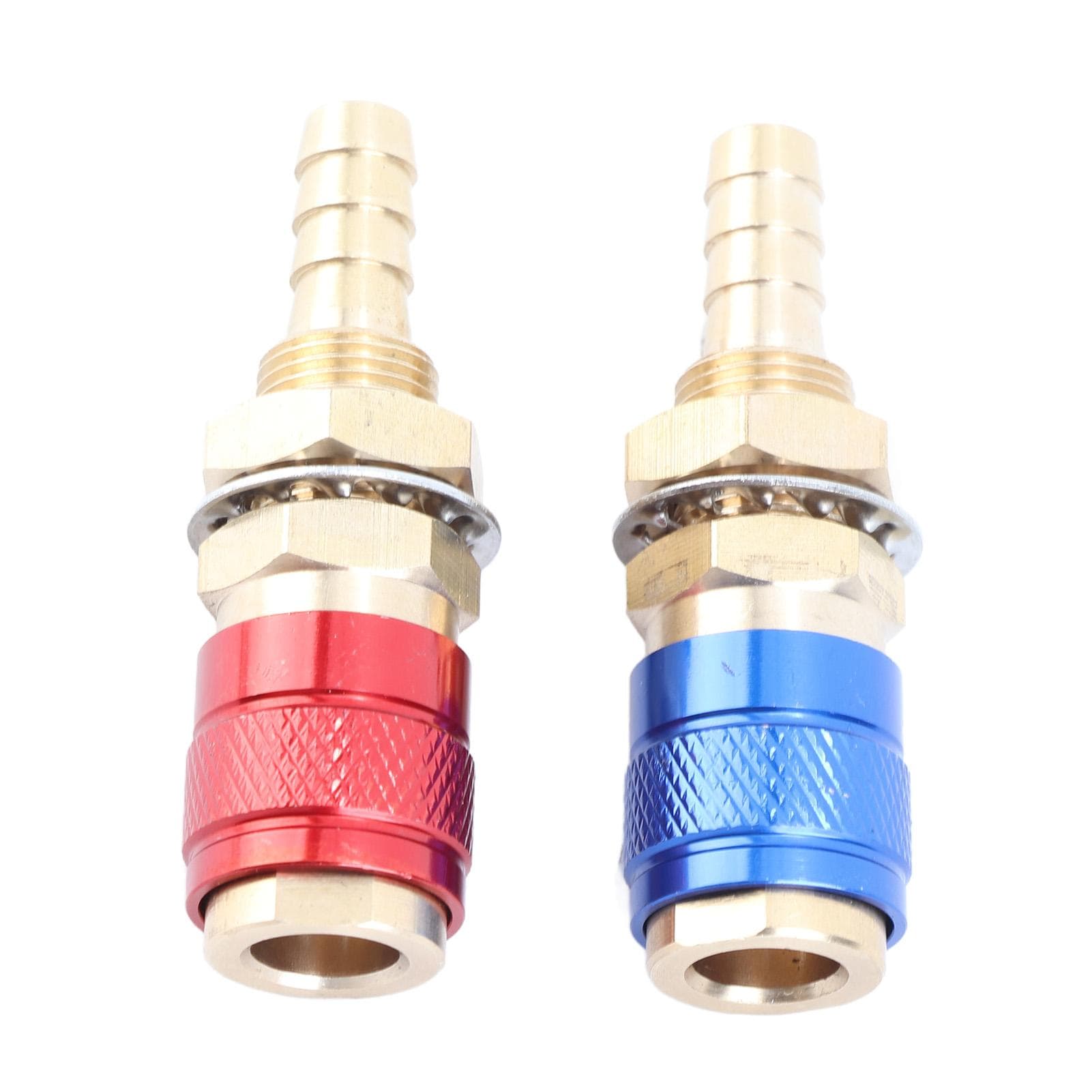 Water Cooled Gas Adapter Portable Brass Quick Connector with Plug for PTA DB MIG TIG Welding Torch