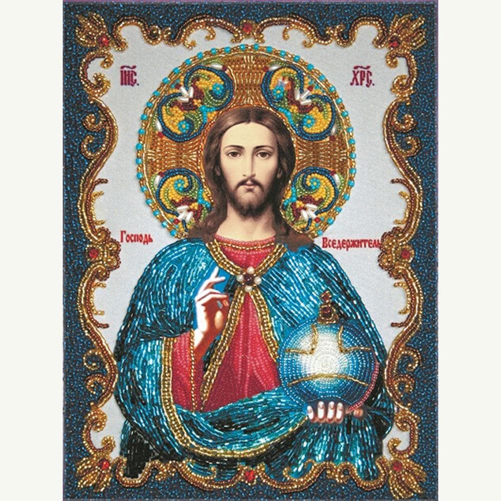 5D DIY Full round Diamond Painting Jesus Christ Embroidery Cross Stitch Rhinestone 20X30CM