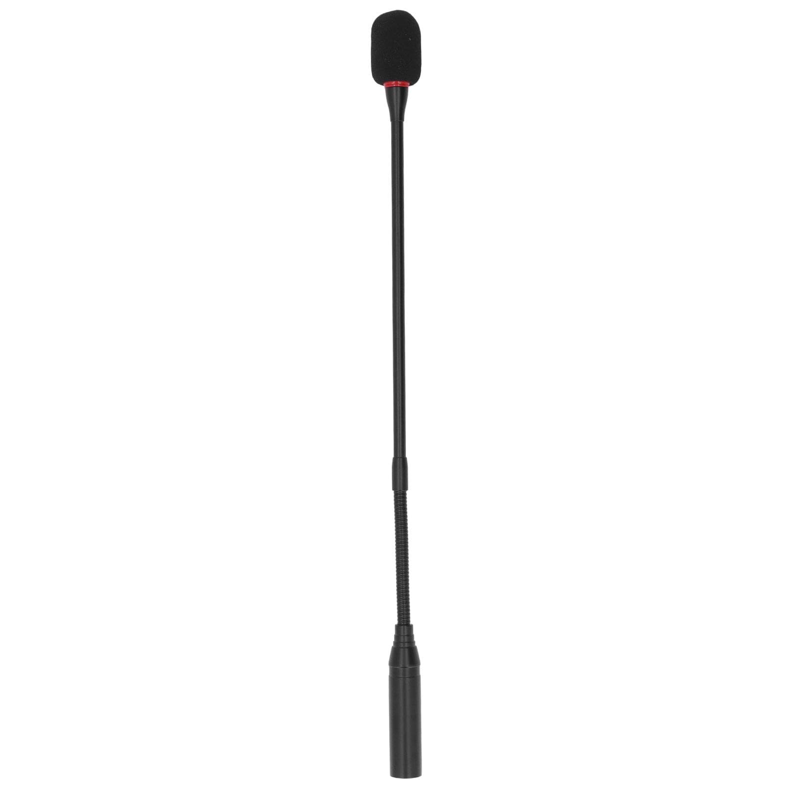 Gooseneck Microphone 17.7in Flexible Noise Reduction Gooseneck Plug in Microphone with Power