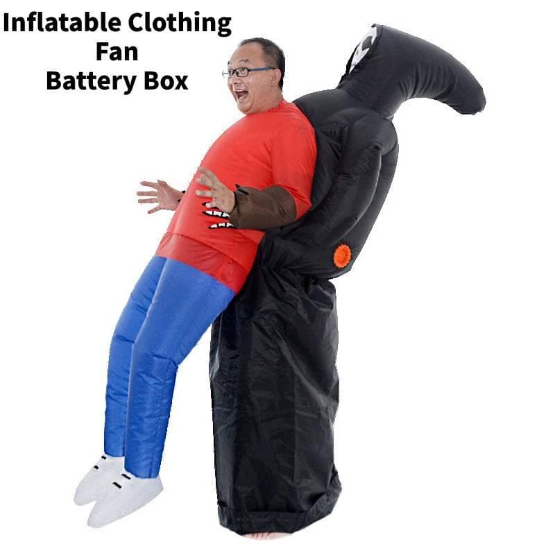 Dinosaur Inflatable Costume For Halloween Party With Battery Operated Design For Adults And Kids Orange Adult