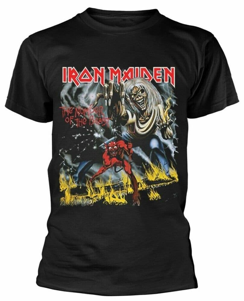 Iron Maiden Number Of The Beast Black Notb Eddie Unisex T-Shirt S