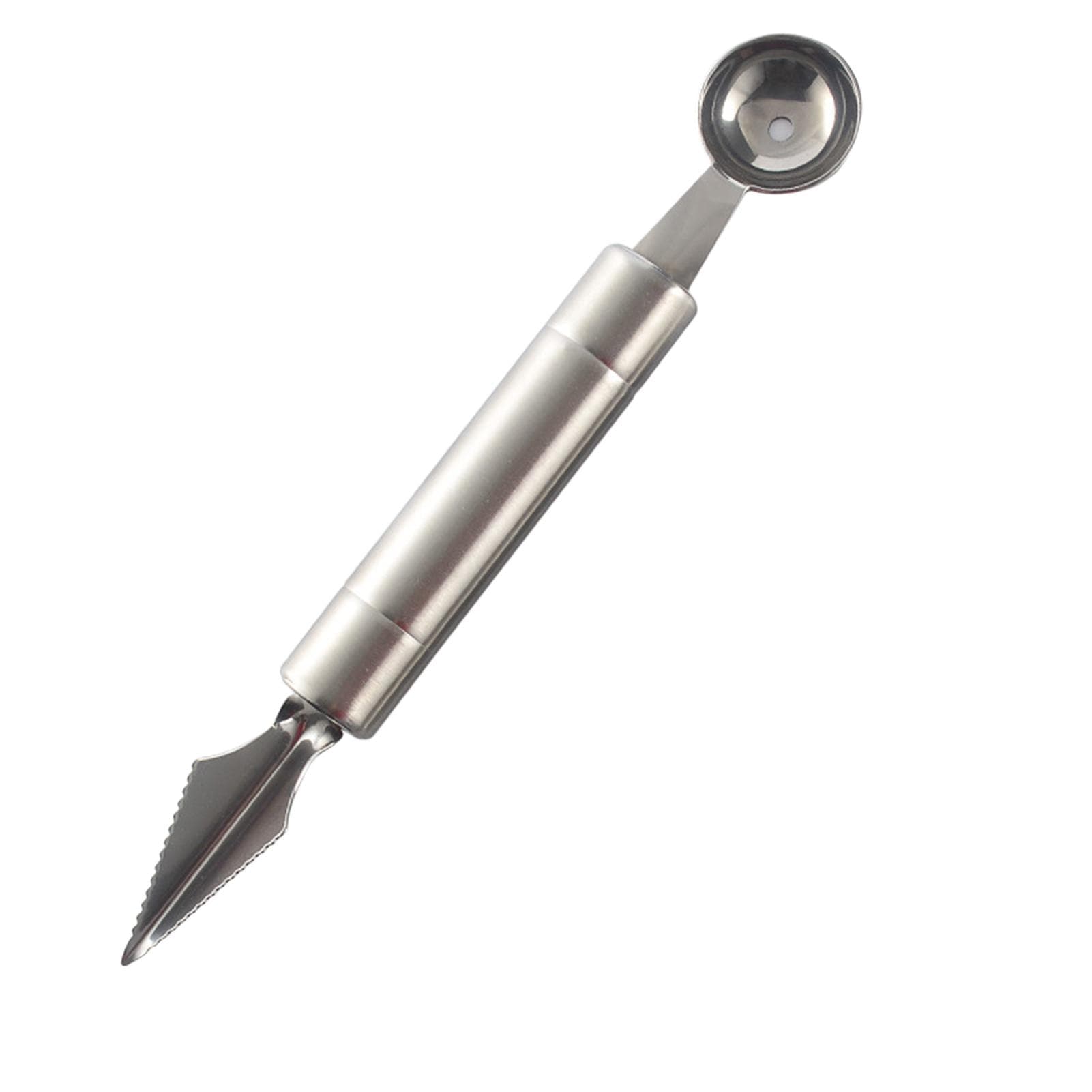 Melon Baller Scoop Stainless Steel Fruit Decoration Carving Knife Ice Cream Sorbet Dessert Dual Type 1