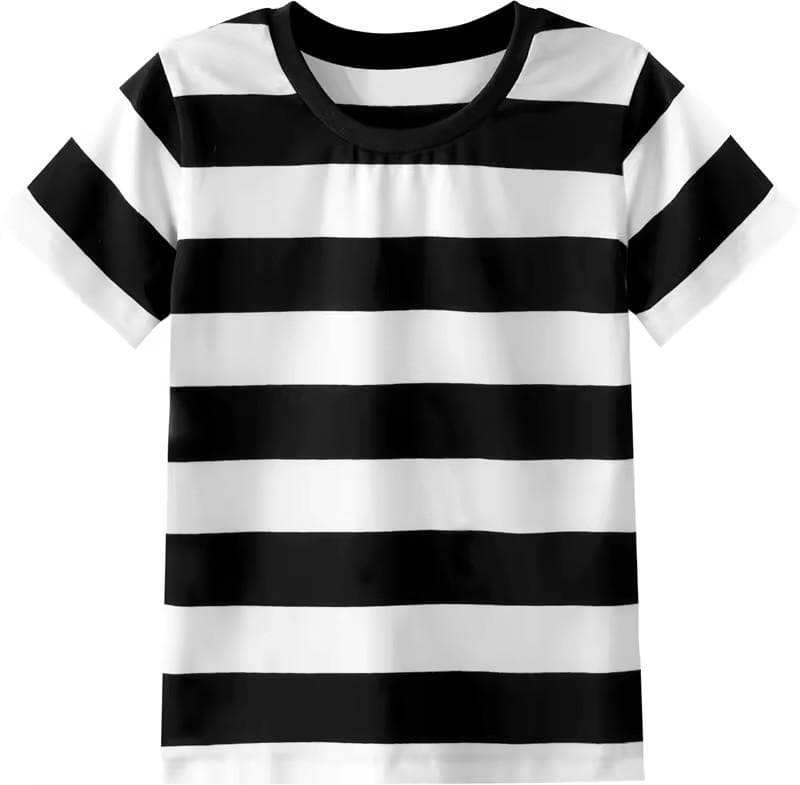 3D Printed Contrasting Colors Stripes Design Tee Shirts O-neck Short Sleeve Leisure Men Summer Clothing Classic Tee M
