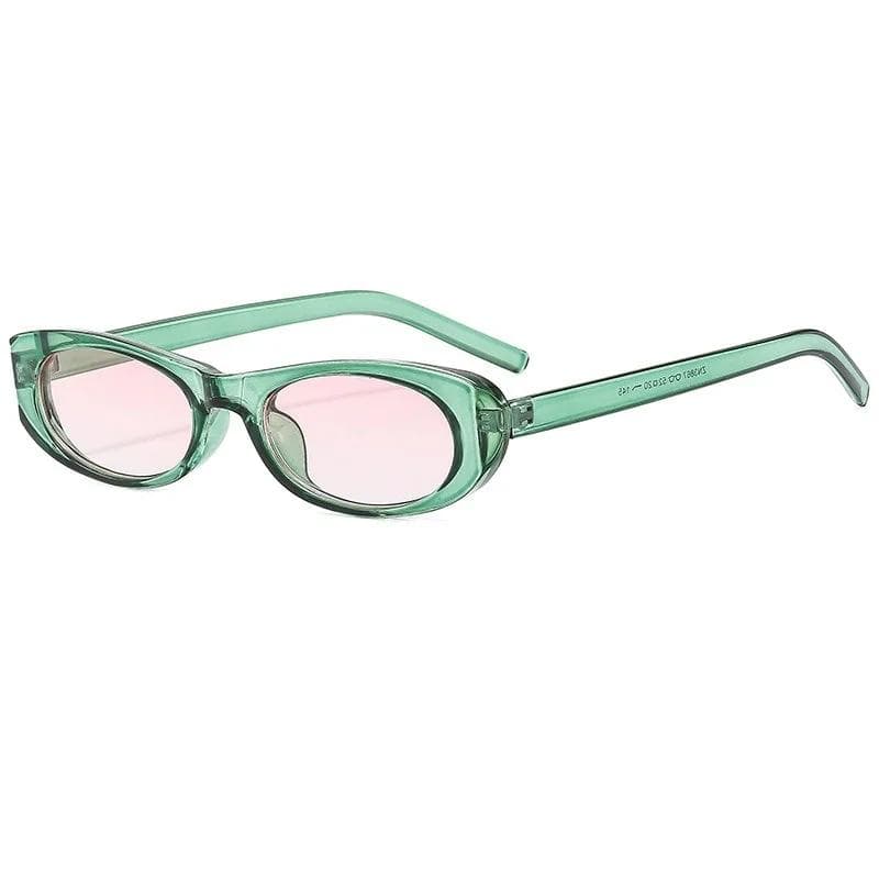 Vintage Cat Eye Oval Sunglasses Women Designer Fashion Trendy Small Frame UV400 Protection Sun Glasses only 1pcs sunglasses