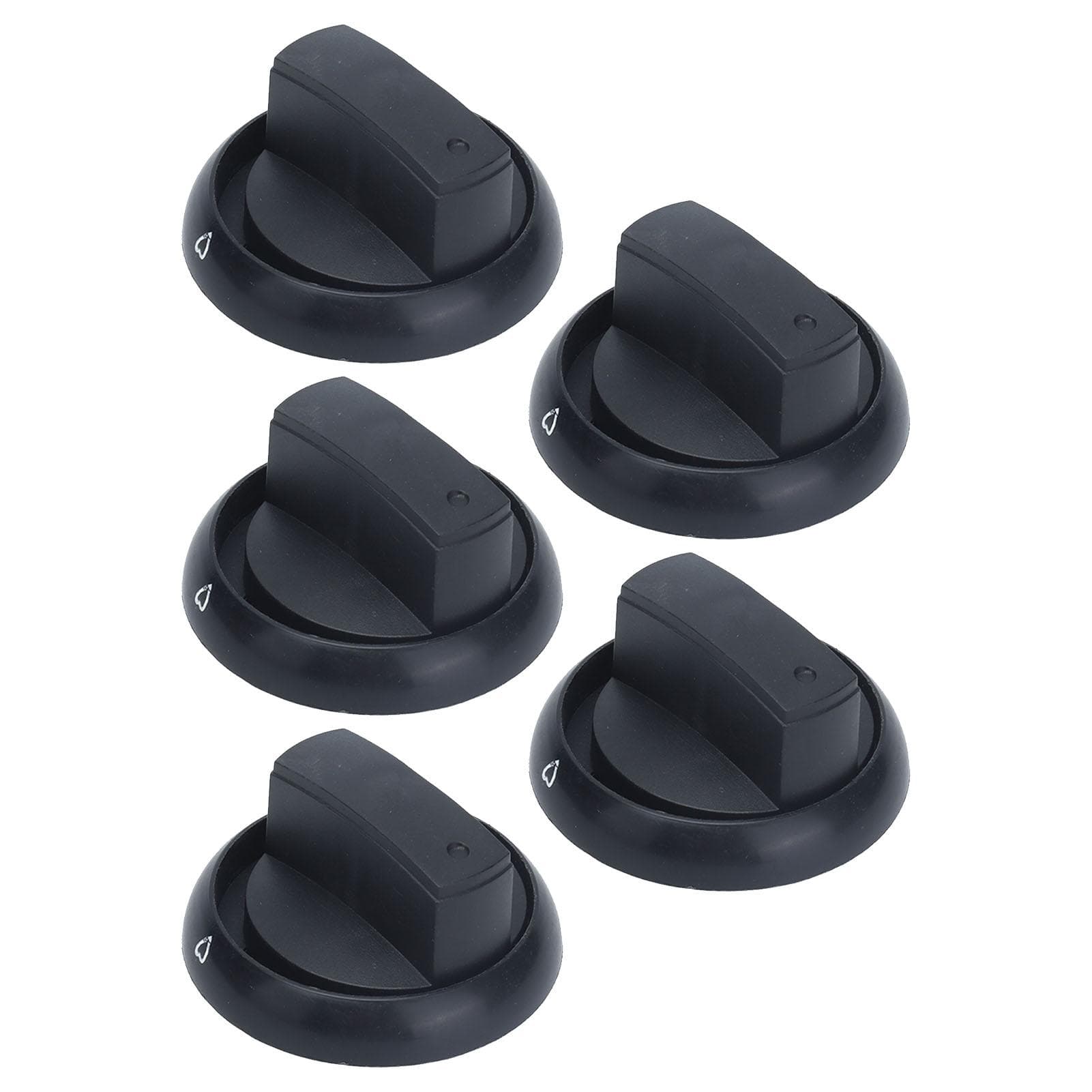 5pcs Universal Gas Stove Knob Plastic Gas Cooker Control Knob Replacement Parts for Family