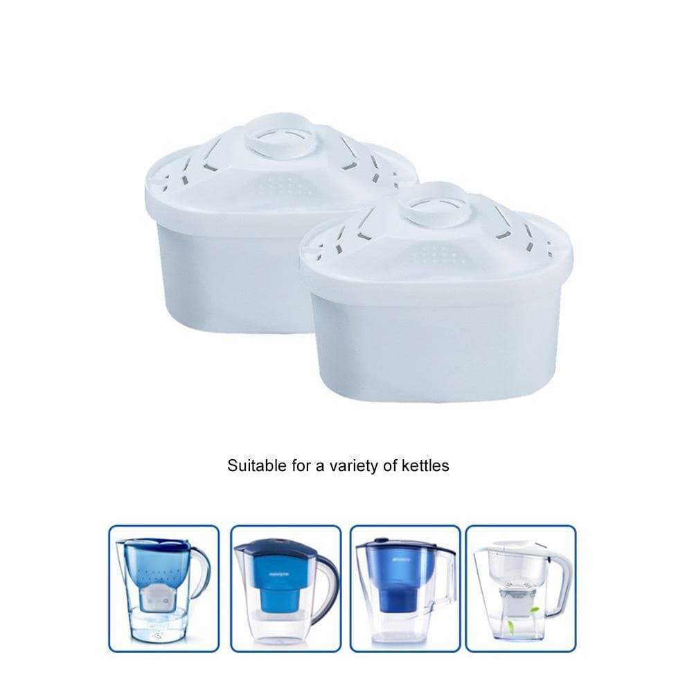2Pcs Water Filter Cartridges Compatible with Brita Maxtra and Filter Cartridges for Brita Water white