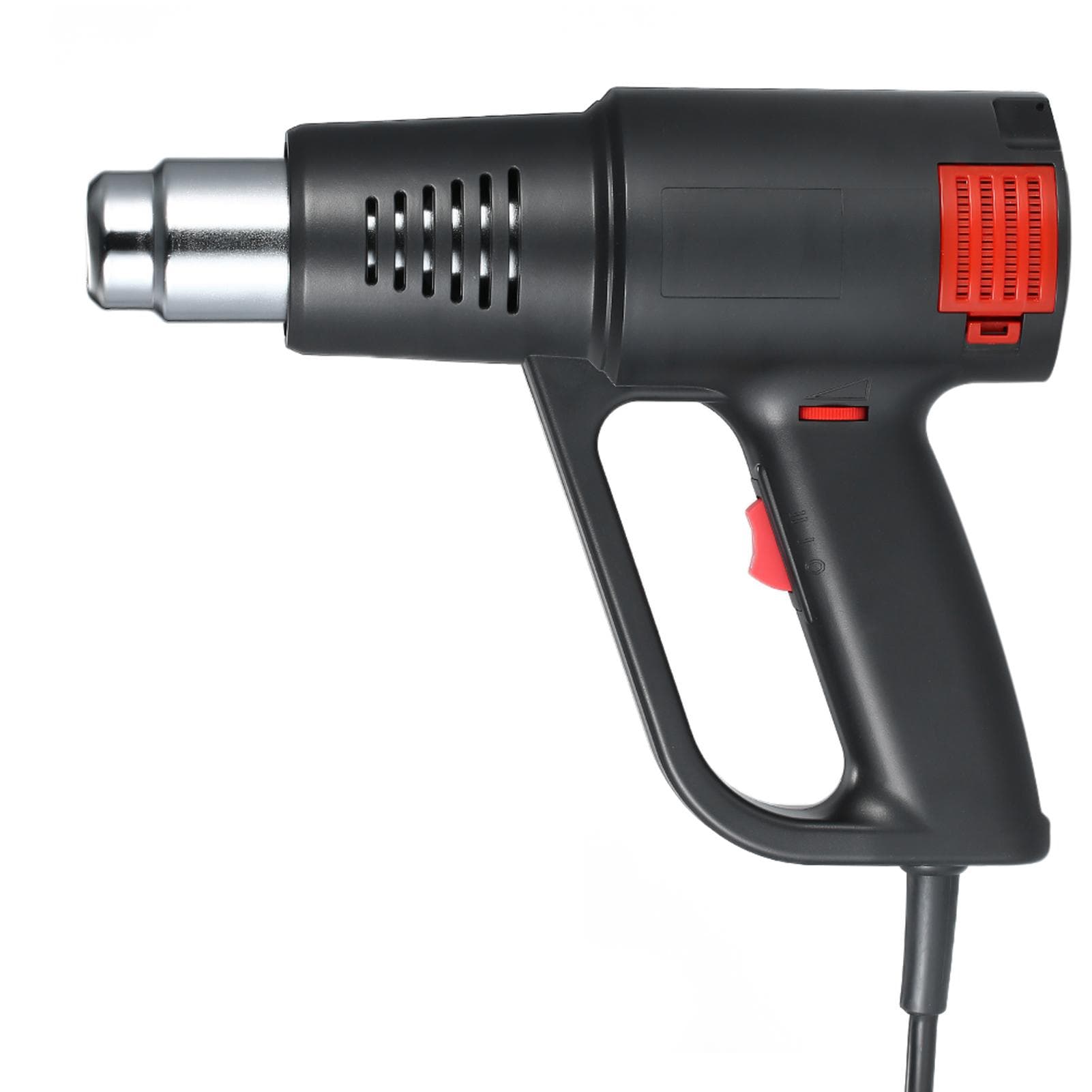 2000W Industrial Fast Heating Hot Air Gun High Quality Handheld Heat Blower Electric Adjustable UK Plug black