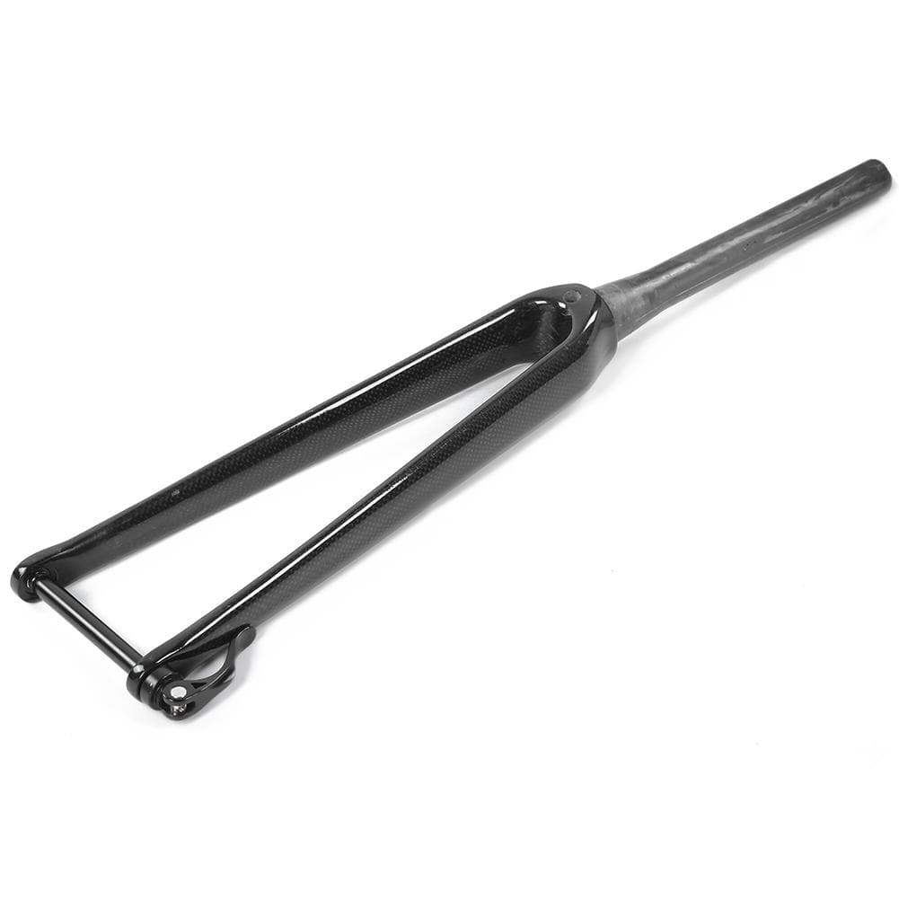 Carbon Fiber Tapered Front Hard Fork 700C Barrel Shaft Bar 3K Glossy for Bicycle Road Bike