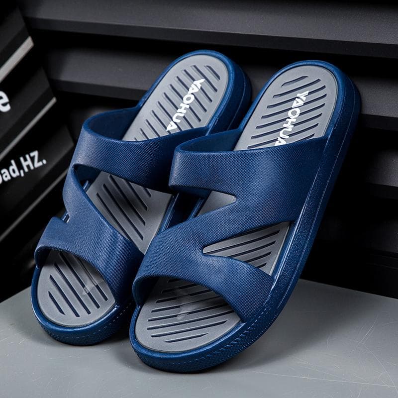 New Slippers Men's Summer Casual Shoes for Men Outdoor Comfortable Soft Sole Slides Beach Sandals Size 39-44 Zaoatos Hombre 43 gray
