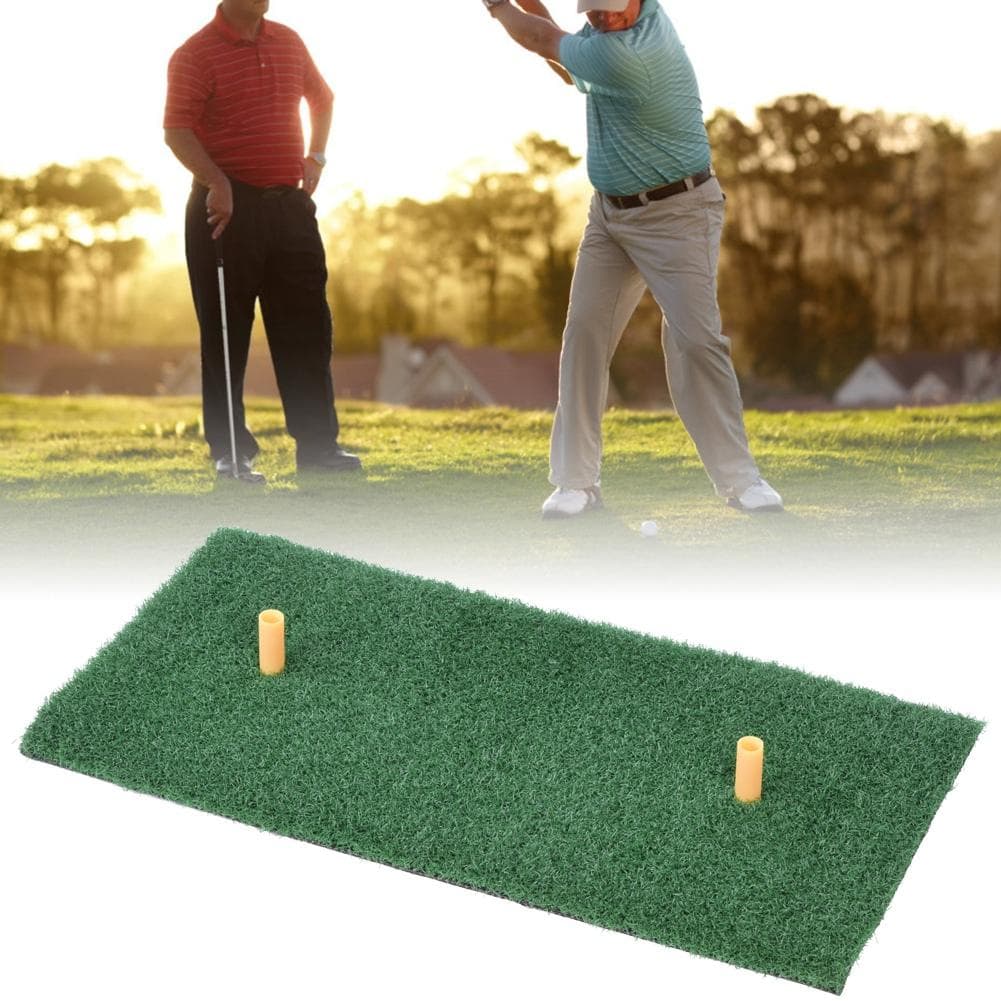 Nylon Grass SBR Lifelike Artificial Grass Foldable Golf Mat 30 x 60cm with 2 Rubber Tee