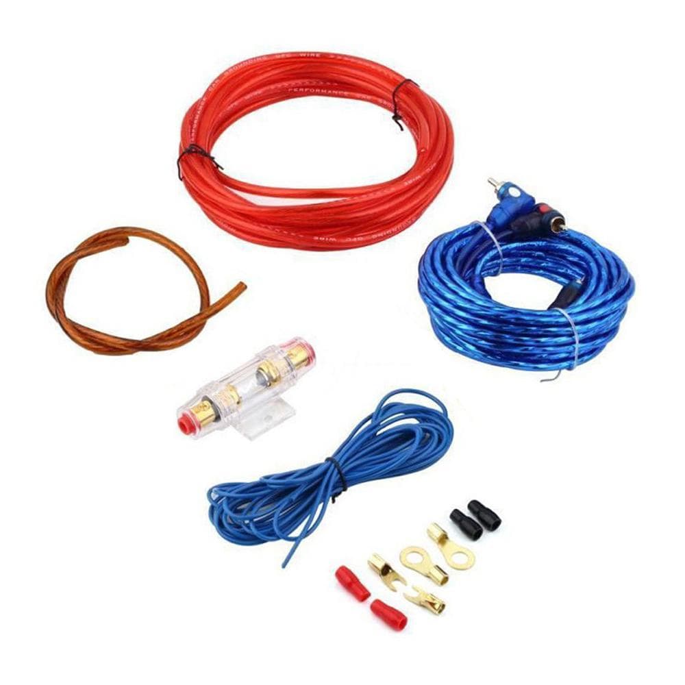 Car Audio Wiring Kit 8 Gauge Power Amplifier Installation Wiring Wire Control Cable for Car Audio multicolour