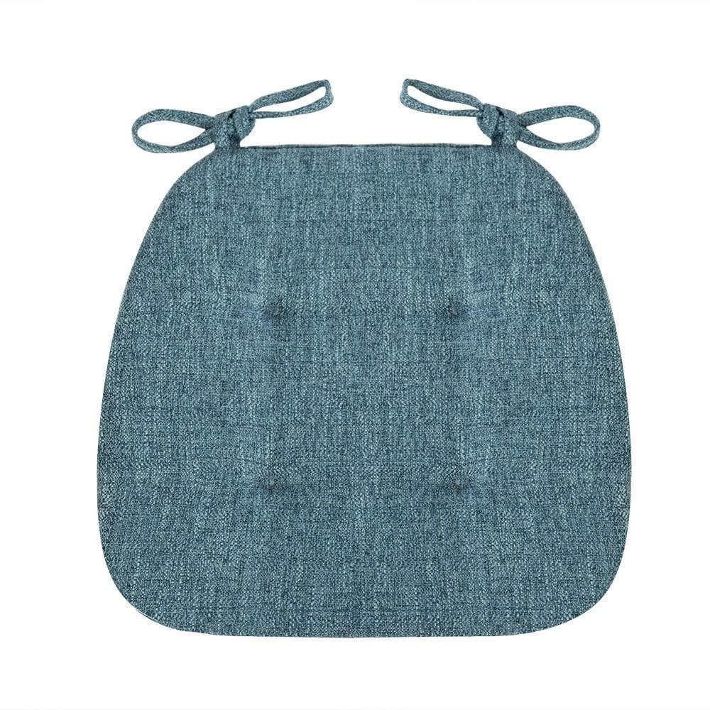 Warm Solid Color Home Office Butt Relaxing Chair Cushion Seat Mat Chair Pad Seat Cushion blue