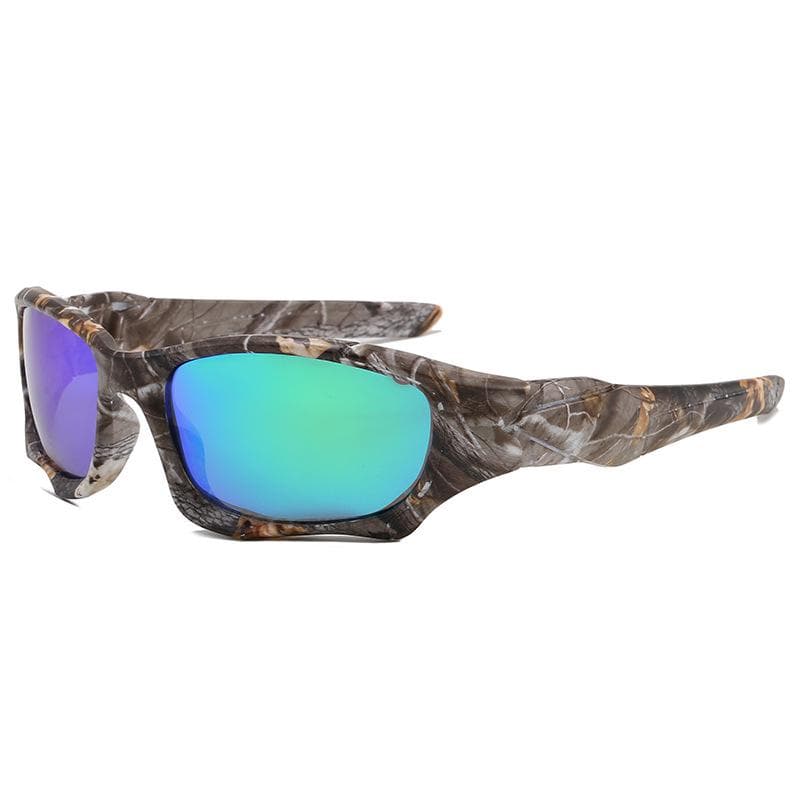 Men's Polarized Tactical Windproof Sunglasses - Military Green, Sports Style Polarized
