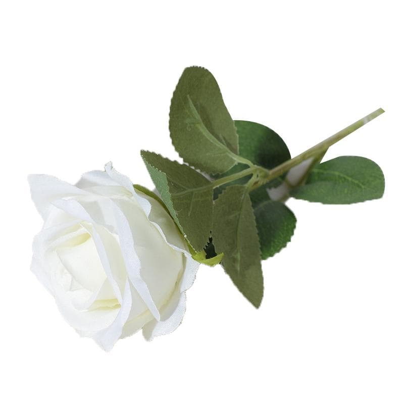 Simulated Silk Flowers Roses Home Living Room Simulation Flowers Decorative Ornaments Artificial white