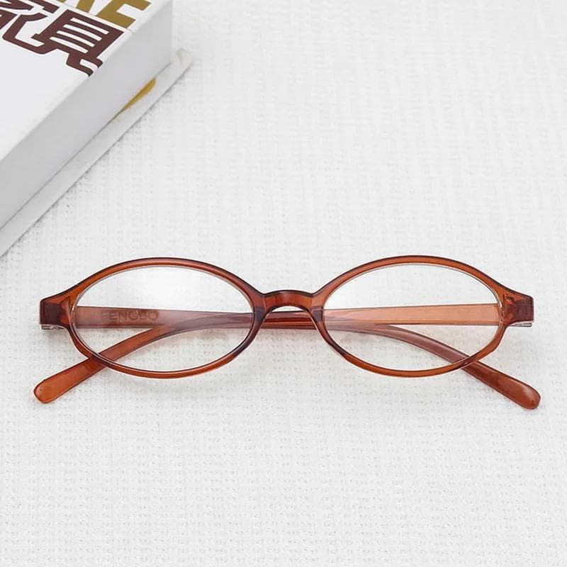 Retro Small Frame Oval Myopia Glasses Spicy Girls Gradient Green Eyewear Anime Concave Flat Anti-blue light 0