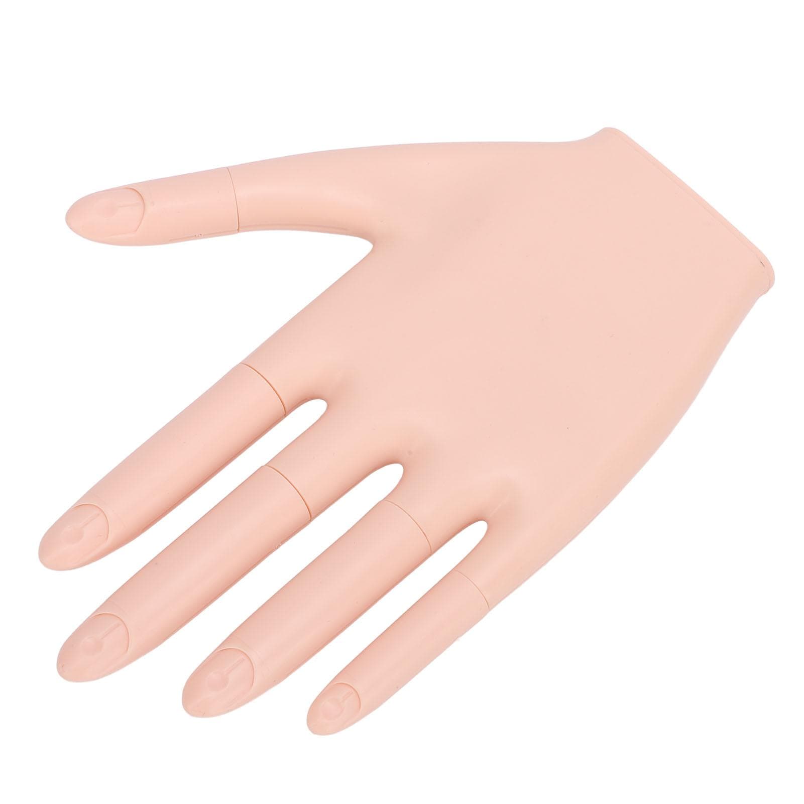 Practice Hand for Acrylic Nails Removable Joints Embedded Nail Slot Thickened Nail Bed Nail Art