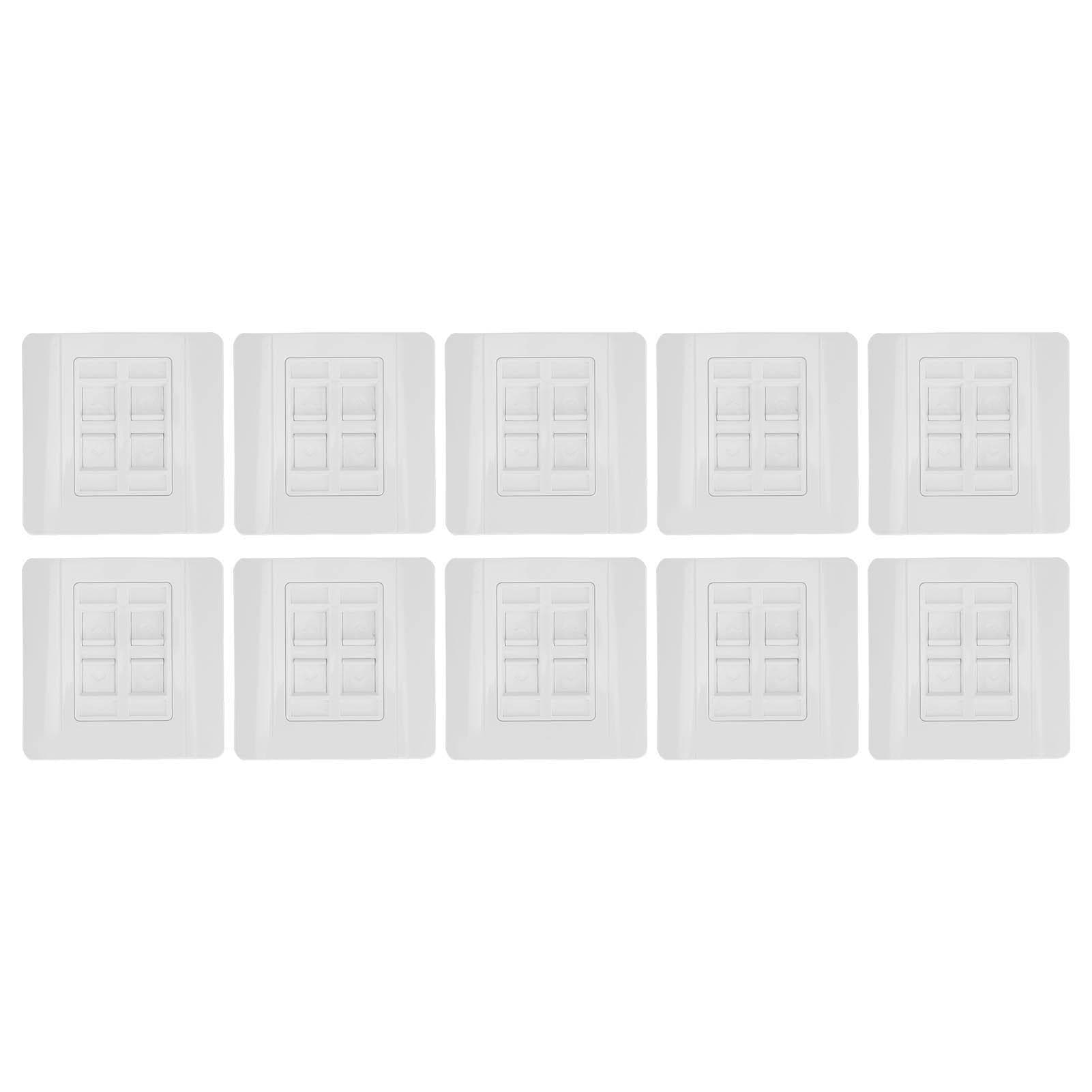 86 Type Network Module Panel 4 Ports RJ45 RJ11 Network Module Interface Socket Computer Socket