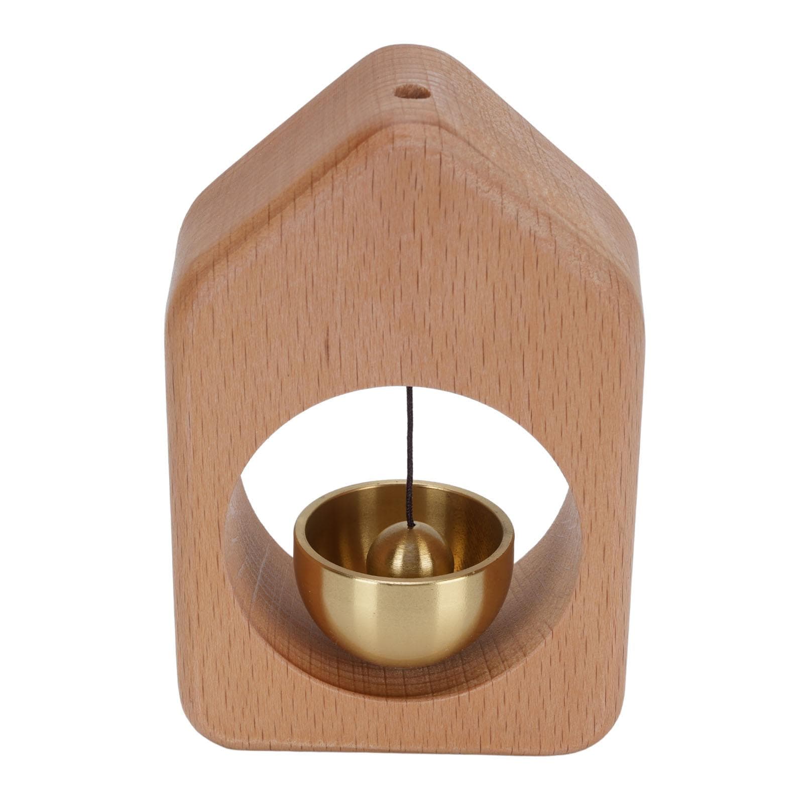 Shopkeeper Bell Soft Pleasant Sound Wood Brass Simple Beautiful Door Opening Bell for Home Store