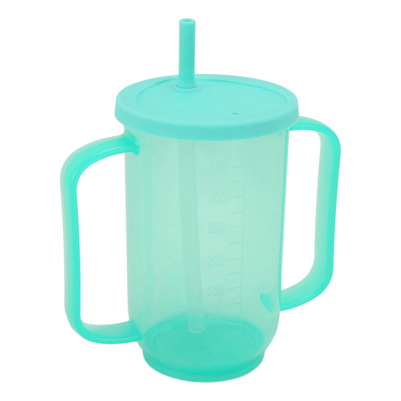 350ML Adult Sippy Cup with Straw Spillproof 2 Handles Feeding Drinking Cup for Home L