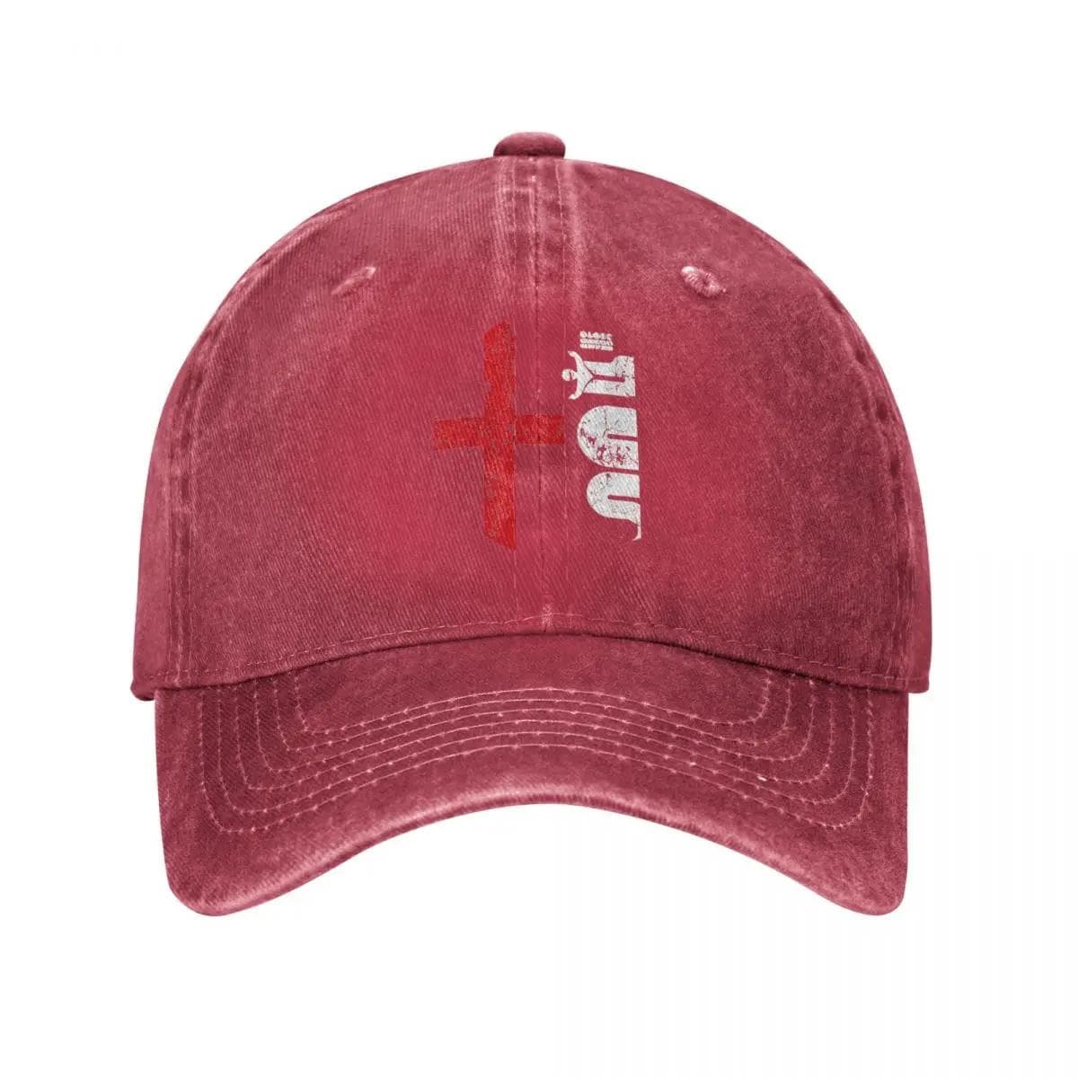 A-Alfas Cars Romeo Emblem Unisex Style Baseball Caps Distressed Washed Caps Hat Casual Outdoor Summer Cap Adjustable red