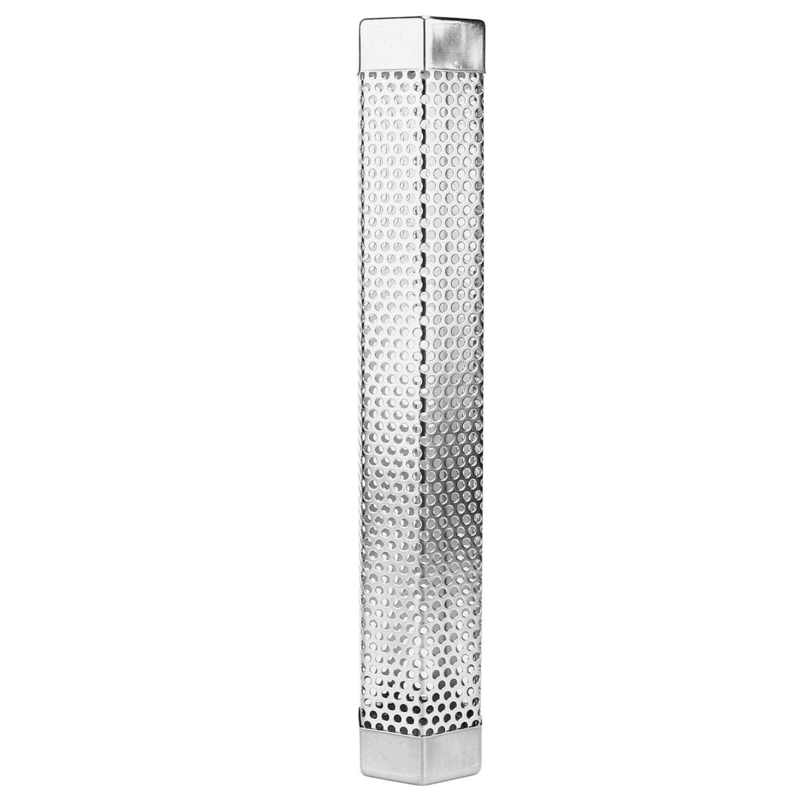 12 Inch Smoker Tube Rhombus Stainless Steel Pellet Smoker Tube BBQ Smoked Box Fruit Wood Barbecue
