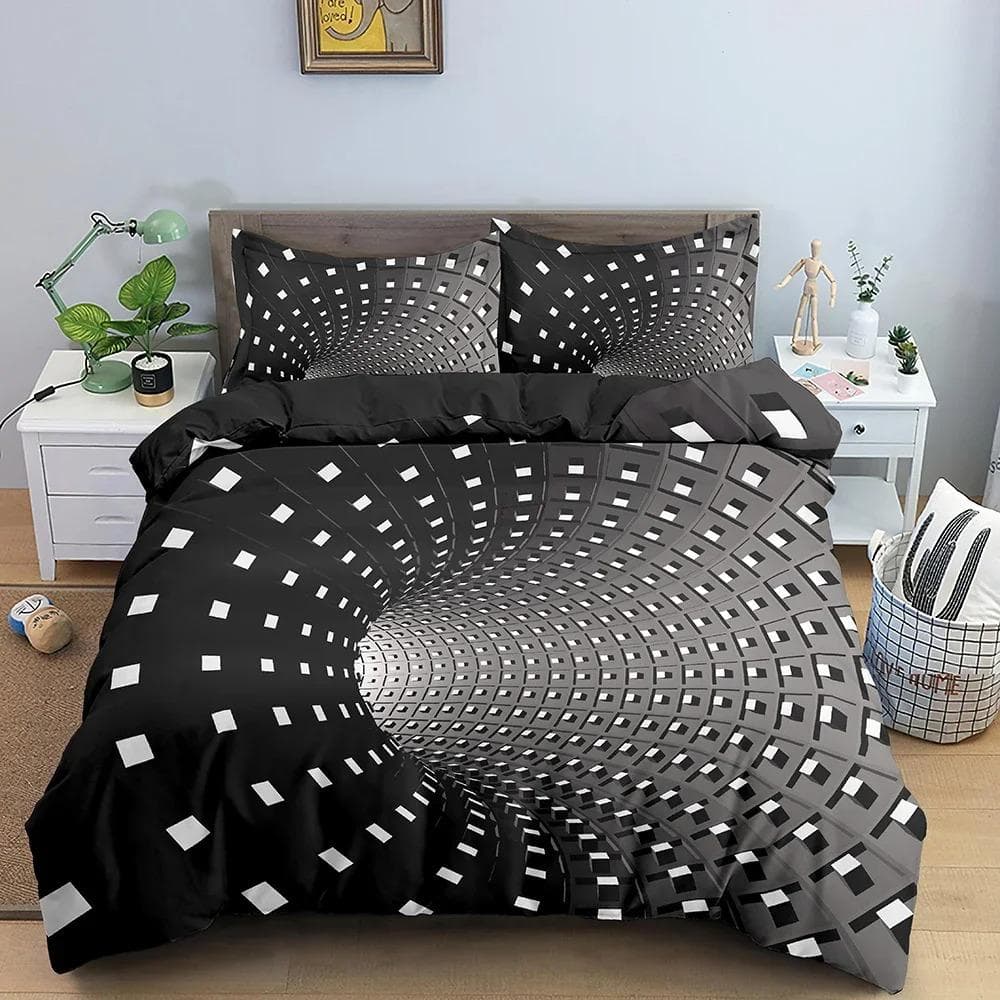 3D Print Duvet Cover Set Queen King Size Bedding Set Colorful Pattern QuiltComforter Cover Pillowcase Bedclothes Home Textiles 70x133cm 2pcs