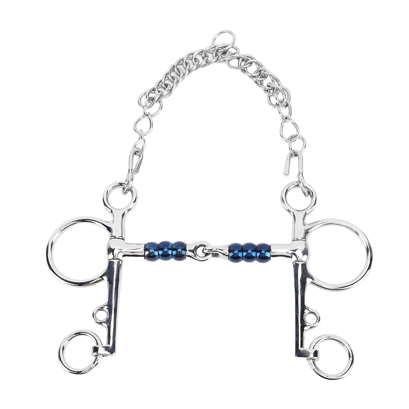 Horse Mouth Bit 125mm Stainless Steel Horse Snaffle Bit for Training Equestrian Equipment Racing